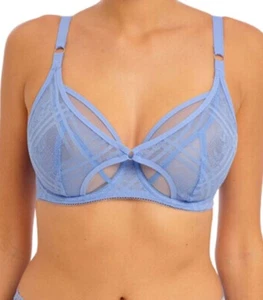 Sujetador Freya Fatale Azul Talla 32C Lencería con Aros Alto Ápice 401422 Nuevo - Imagen 1 de 12