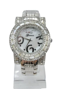 Sliver Plated Women's Geneva Stainless Steel Watch #6 - Picture 1 of 6