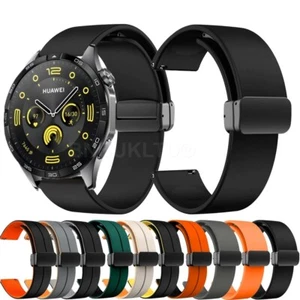 Watch Strap Band For Huawei Watch GT 5 Pro 2 3 4 2 46 42MM 2E Silicone Magnetic - Zdjęcie 1 z 21