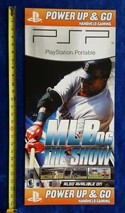 Letrero de exhibición de tienda SONY PSP MLB THE SHOW 2006 PlayStation Videojuego Promo - Imagen 1 de 3