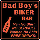 Personalized Motorcycle Sign #2 Biker Women No Shirt Bar Gift Custom USA Made