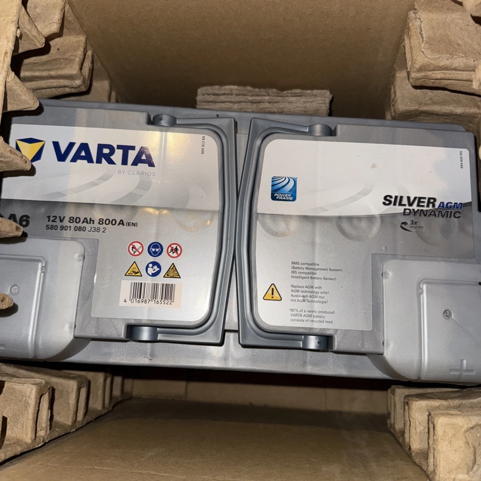 Varta A6 (F21) Silver Dynamic AGM xEV 580 901 080 Autobatterie 80Ah