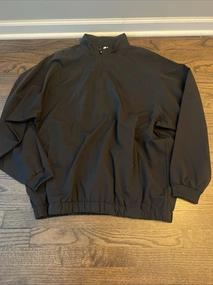 Footnote FJ Camisa Viento Talla L Cuarto Cremallera Con Bolsillos Cortavientos Negra Foto 1 de 4