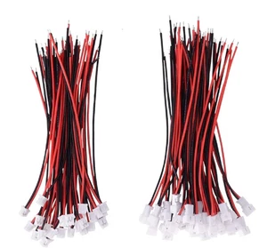 30 Pares JST 1.25Mm 2 Pin Micro Macho Hembra Conector Enchufe con Rojo Negro - Imagen 1 de 2