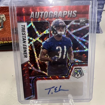 2022 Panini Mosaic Rookie Autograph Trestan Ebner #RAM-TE Red Mosaic Prizm AU RC - Image 1 of 2