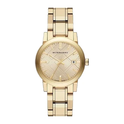 Nuevo reloj para mujer Burberry The City BU9134 tono dorado acero inoxidable 34 mm Foto 1 de 2