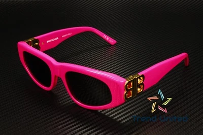 Gafas de sol para mujer BALENCIAGA BB0095S 006 ojo de gato rosa dorado gris 53 mm OBI 01 Foto 1 de 4