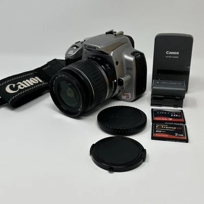 Canon EOS Rebel XT DS126071 w/ EFS 18-55mm Lens Digital SLR Camera Kit Bundle - Image 1 of 4