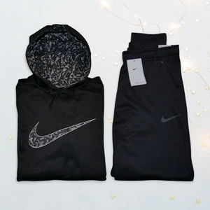 Nike Therma-Fit 2 PC Sweatsuit Men's Size L-XL Camo Big Swoosh Gift Set NWT - Picture 1 of 16