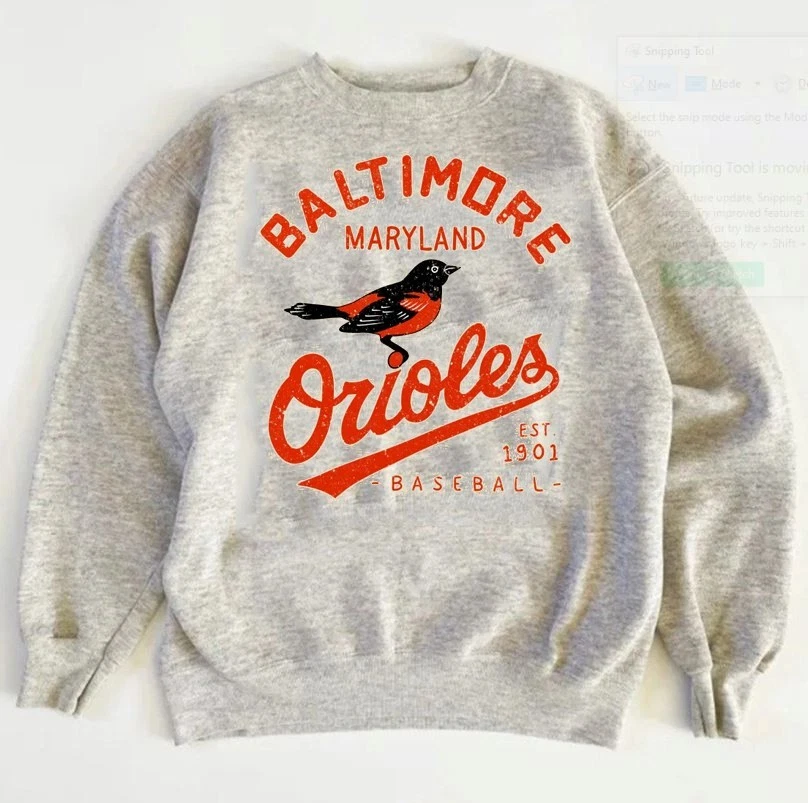 Baltimore Orioles baseball 1901 Crewneck Sweatshirt VK00976 - Image 1 of 1