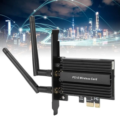PCI Express WiFi 6 Adapter 3000Mbps Für AX200 Pro 802.11ax 2,4G/5Ghz F Neue - Bild 1 von 4