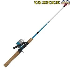 Fishing Rod & Reel Combo Spincast Lightweight Moderate Action Panfish Trout New - Picture 1 of 7
