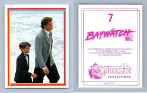 Mitch & Hobie Buchannon - Baywatch #7 Merlin 1993 Sticker - Picture 1 of 1