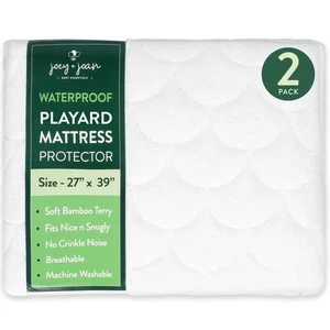 Waterproof Pack and Play Mattress Pad Protector Cover – Compatible with Graco... - Bild 1 von 7