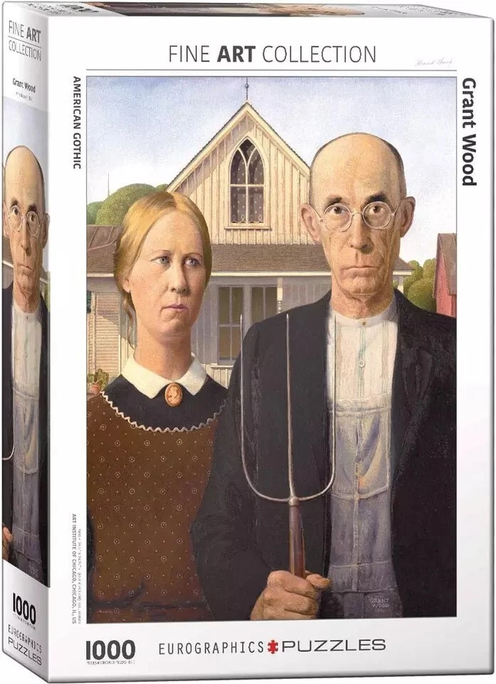 Eurographics American Gothic de Grant Wood 1000 piezas. Puzzle Foto 1 de 1