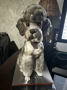 Vintage Kennel Club Shafford ""Topsy"" Pudel 12"" Figur Folie Etikett Japan SELTEN 🙂 - Bild 1 von 9