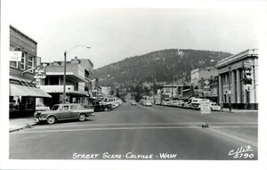 RPPC COLVILLE WASHINGTON WERBESCHILDER STRASSENSZENE STEVENS COUNTY WA E8 - Bild 1 von 2