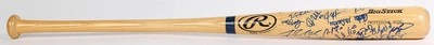 MARINERS TEAM SIGNED BAT MOLITOR MYERS SPIEZIO PINEIRO DAVIS THORNTON MECHE + - Image 1 of 4