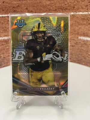 Xazavian Valladay 2023 Bowmans Best Yellow Lava Refractor/75 ASU - Color Match - Image 1 of 2