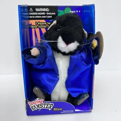 Zapatos de Gamuza Dancing Hamster AZUL Dances to Blue Canción Nuevos en Caja De Colección Foto 1 de 4