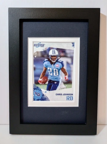 Chris Johnson Tennessee Titans Display Custom Framed NFL Football Card Plaque Cover