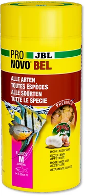 JBL PRONOVO BEL FLAKES M 1000 ml NOVO BEL 1 Liter Aquarium Hauptfutter-Flocken