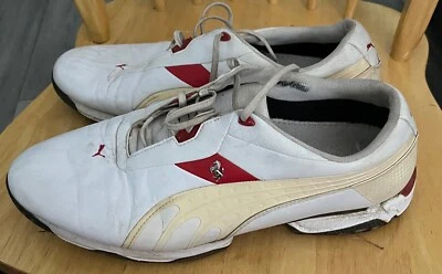 Zapatos de golf Puma para hombre Ferrari edición limitada - blancos/rojos - TALLA 11,5 EE. UU. Foto 1 de 3