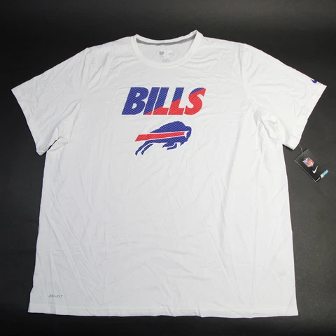 Buffalo Bills Nike NFL Training Dri-Fit Short Sleeve Shirt Men's White New Cover