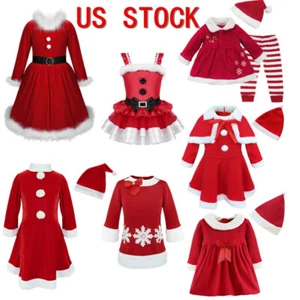 Bebé Niñas Navidad Tutús Papá Noel Vestido Elegante Juegos con disfraces Vestido Disfraz - Imagen 1 de 43