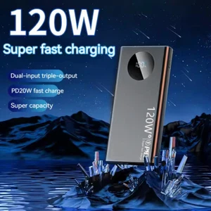 USB Portable Power Bank 120W 10000mAh Battery Pack Super Fast Charging For Phone - Picture 1 of 16