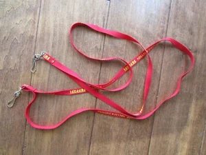 Pair of Ferrari Red Lanyard Auto Car Logo Neck Strap for Keyring Key Chains Etc - Picture 1 of 1