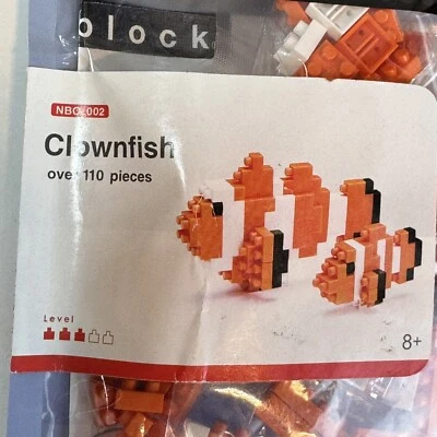 Clownfish Nanoblock 110+ Pcs Building Set Kit NBC 002 - Image 1 of 3