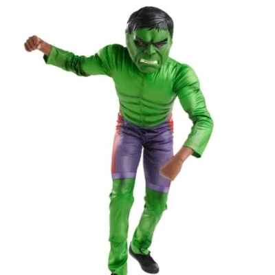 Disfraz Máscara Niños 9/10 Parques Disney Marvel Increíble HULK Vengadores NUEVO CON ETIQUETAS RARO Foto 1 de 4