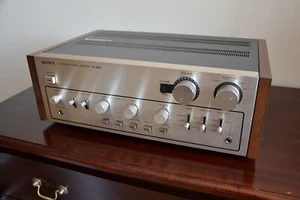 Vintage Sony TA-3650 preamplifier with oak sides - great condition! - Afbeelding 1 van 10