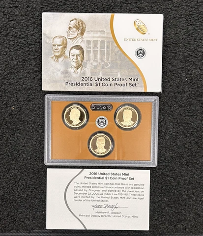 2016 US MINT PRESIDENTIAL $1 COIN PROOF SET Cover