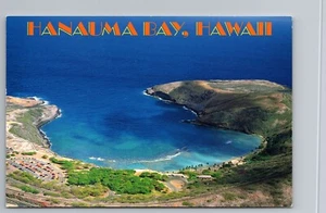 HANAUMA BAY, OAHU, HAWAII snorkeler's paradise 1980's HI postcard E1 - Picture 1 of 2