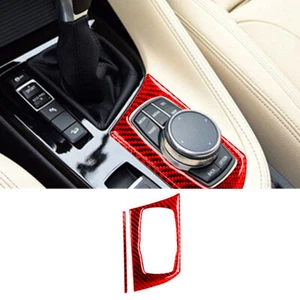 Carbon Fiber Shift Gear Button Switch Console Cover Trim For BMW X1 F48 16-18 - Picture 1 of 12