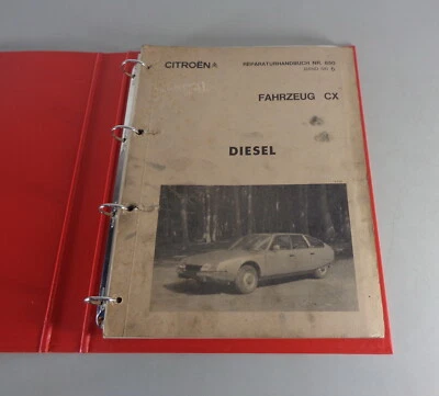 Manual de Taller Citroën Cx 2200 Diesel Motor Frenos Acoplamiento a Partir 1975 - Imagen 1 de 4