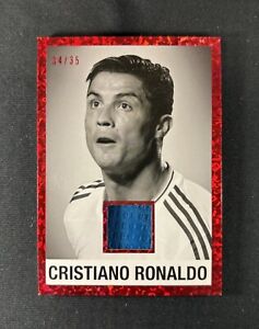 2022 Leaf In The Game Used Cristiano Ronaldo Jersey Patch 1960 Red /35 #LM-04