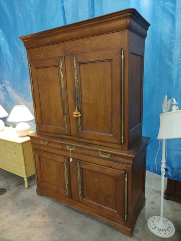 Large Antique French Hutch, Cabinet, 1920's? Cover