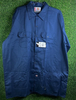 Dickies Men's Work Shirt Cotton Blend L/S sz 2XLT Work Shirt Front Pockets NWT - Image 1 of 4