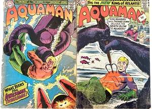 AQUAMAN. NUMBER'S 28 & 36. (2 LOW GRADE ISSUE 1966 & 1967 LOT). 1ST SERIES. - Picture 1 of 11