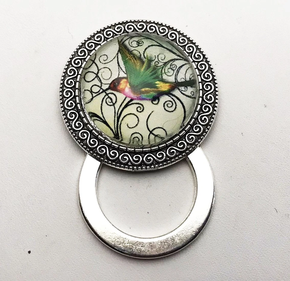 Colorido Colibrí Insignia Magnética Porta Gafas, Broche Pin Magnético Foto 1 de 2