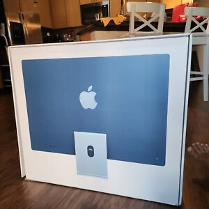Box Only 2023 Apple iMac 24 256GB SSD, Apple M1, 3.20GHz, 8GB, 8-Core GPU Blue