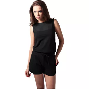 Urban Classics Ladies Tech Mesh Hot Jumpsuit One Piece Sheer Insert - Picture 1 of 10