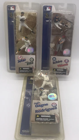McFarlane Sportspicks Lot Jeter/Zito/Ichiro/Thome/Gagne/Rodriguez. New! Cover