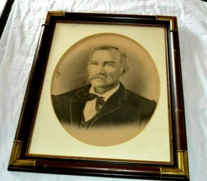 Atq Americana Henry Ford Brother Family Graphite Original Portrait Painting - Picture 1 of 4
