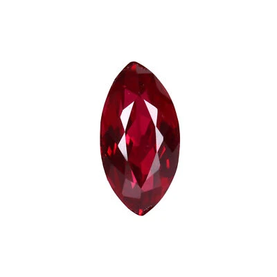 Lab Created Sri Lanka Red Color Ruby Marquise Cut 11 Ct Gemstone for Collection - Image 1 of 4