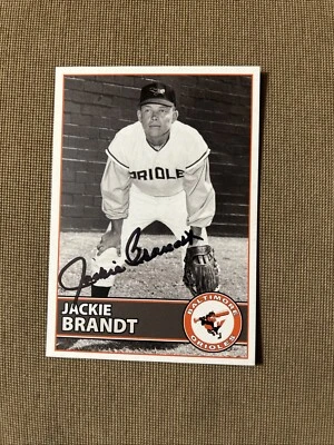 Jackie Brandt Orioles Autographed Postcard - Image 1 of 2