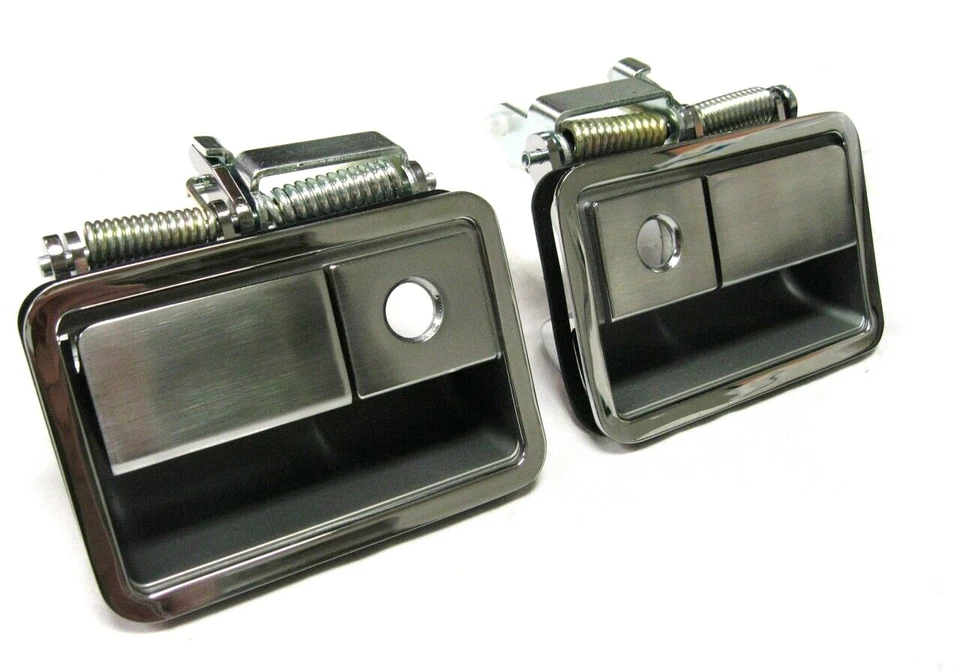 Par de manijas de puerta exterior cromadas para Dodge Challenger 1970-1974 Foto 1 de 1